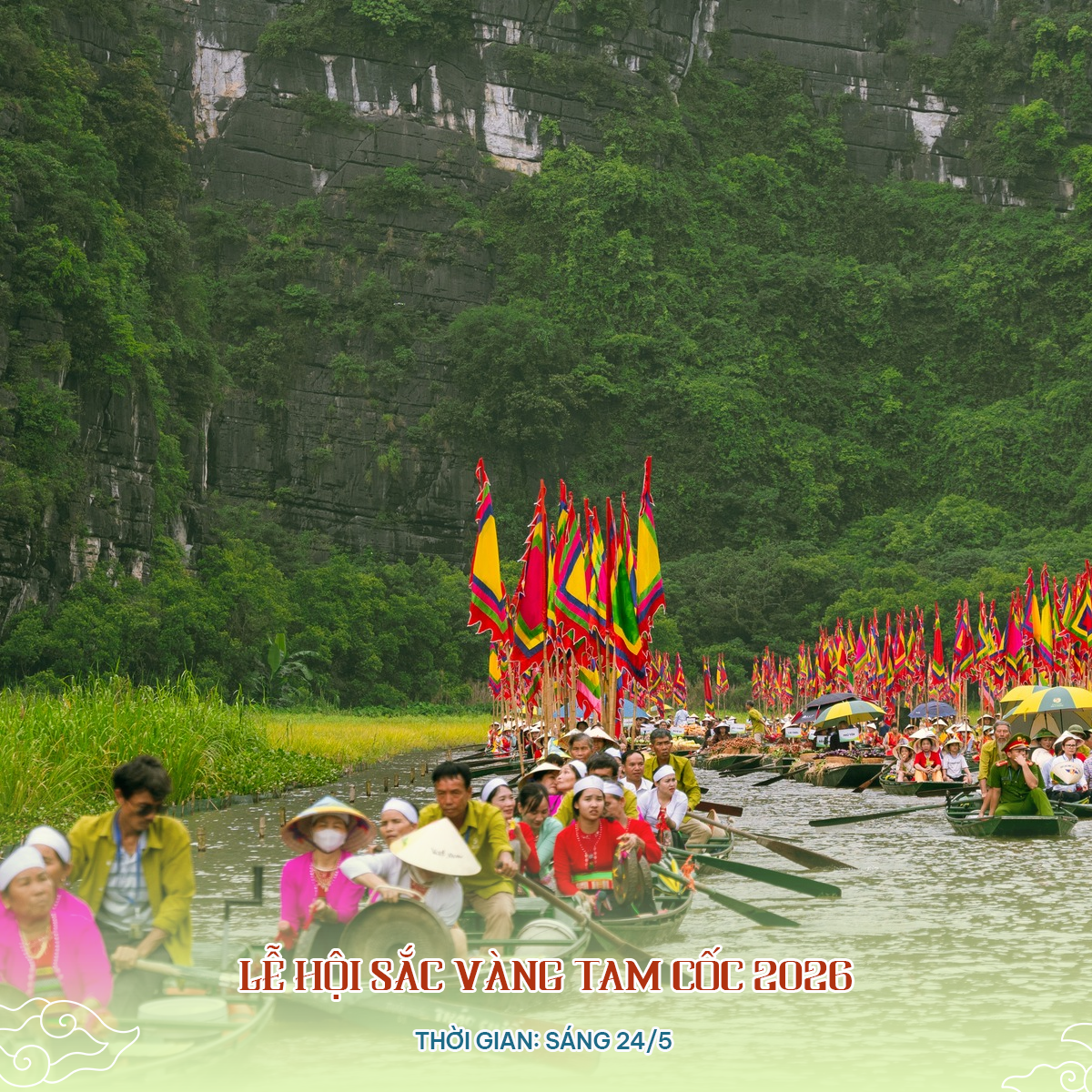 lễ hội Sắc Vàng Tam Cốc 2026